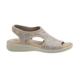 SANDALO SUSIMODA DONNA TESSUTO 2760 RAMI BEIGE 