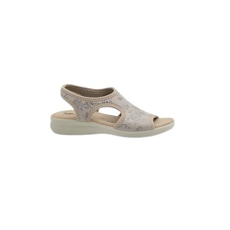 SANDALO SUSIMODA DONNA TESSUTO 2760 RAMI BEIGE 