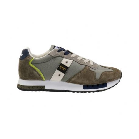 SNEAKERS BLAUER UOMO RUNNING S5QUEENS01/NUB/QUEENS01-MILITARY/GREY