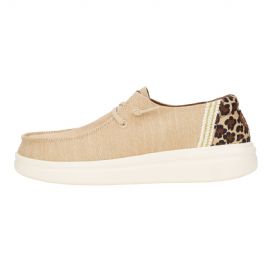 MOCASSINO HEY DUDE DONNA WENDY RISE ANIMAL TAN/MULTI SLIP-ON HD.43780/2UG