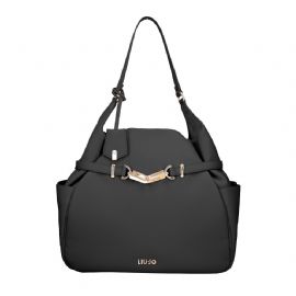 BORSA A SPALLA LIU JO DONNA ECS HOBO NERO 32X14X31CM AA5048 E0037 22222