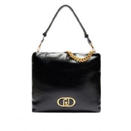 BORSA LIU JO DONNA LAPUFFY ECS S M HOBO NERO  21X5X13CM AA5145 E0886 22222