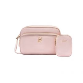 BORSA TRACOLLA LIU JO DONNA MEDIA ROSA IN NYLON 23X6X15CM AA5176 T4559 00178
