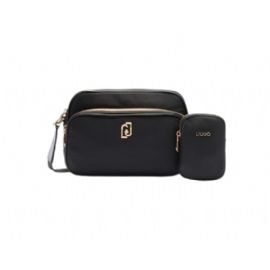 BORSA TRACOLLA LIU JO DONNA MEDIA BLACK IN NYLON 23X6X15CM AA5176 T4559 22222