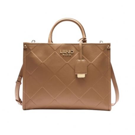 BORSA LIU JO DONNA BEIGE CAMMELLO 33X12X27CM AA5206 E0778 00070