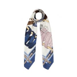 FOULARD LIU JO DONNA STOLA MIX OF BELTS BLUE 120x120CM 2A5028 T0300 93953