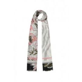 FOULARD  LIU JO DONNA STOLA NERO ANIMALIER FLOREALE 90x120CM 2A5030 T0300 22222