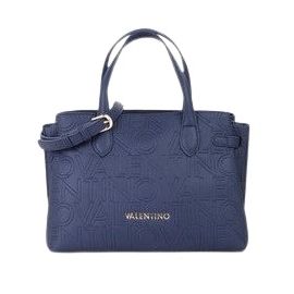 BORSA A MANO MARIO VALENTINO DONNA SHOPPING PANSY BLU 23X30X14CM VBS8PG04 BLU