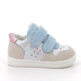 SNEAKERS PRIMIGI BAMBINA SCAMOS/SI.BOTT. CERUL-JUTA/CANG 7855033/A