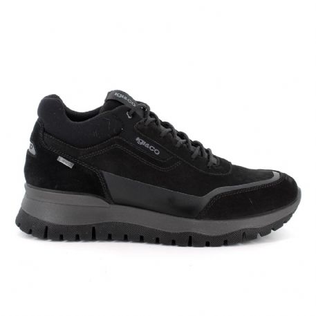 SNEAKERS IGI&CO UOMO NABUK GUM  NERO GORE-TEX 8642000