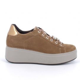SNEAKERS CON ZEPPA IGI&CO DONNA SCAM.SUPER10/12 COGNAC 8671244