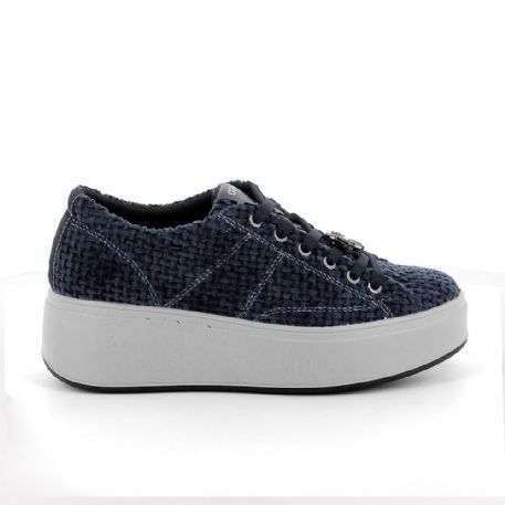 SNEAKERS CON ZEPPA IGI&CO DONNA T.VELLUTO TORC. BLU 8671400
