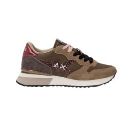 SNEAKERS SUN68 DONNA SHOE STARGIRL GLITTER LOGO MARRONE Z45217 08