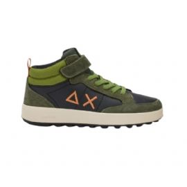 SNEAKERS SUN68 SHOE BOY'S GENIUS MID (TEEN) MILITARE SCURO TG : 35>39 Z45335T 74