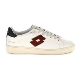 SNEAKERS UOMO  LOTTO LEGGENDA AUTOGRAPH WAXED WHITE/RED CHOCOLATE/RAINY DAY 223142 DTE