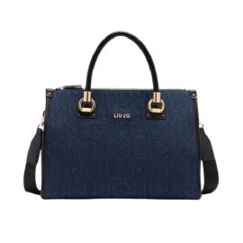 BORSA LIU JO DONNA M SATCHEL DRESS BLUE 34x15x26CM AF5008 D0001 94024