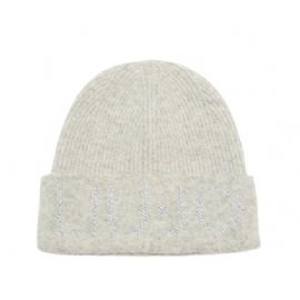 BERRETTO LIU JO DONNA BEANIE CON LOGO LUREX BIANCO LANA 2F5020 M0300 10701