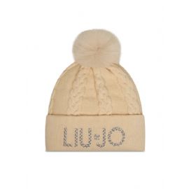 BERRETTO LIU JO DONNA BEANIE CON PONPON OAT MILK 2F5058 M0300 30003