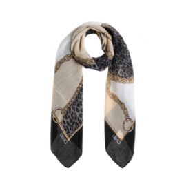 FOULARD  LIU JO DONNA CHAIN ANIM BLACK 120X120CM 2F5074 T0300 22222