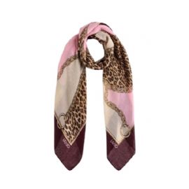 FOULARD  LIU JO DONNA CHAIN ANIM RED AUBERGINE 120X120CM 2F5074 T0300 91718