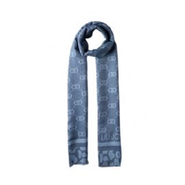 FOULARD  LIU JO DONNA STOLA JACQUARD MONOGRAM ANIMAL ALICE BLUE 70X180 2F5040 T0300 94033