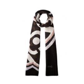 FOULARD  LIU JO DONNA STOLA PORTALOGO 70X180 BLACK 2F5082 T0300 22222